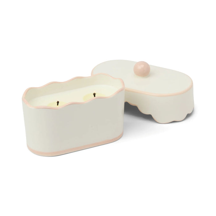 Ceramic Dish / Tin Candles - Yuzu Woods