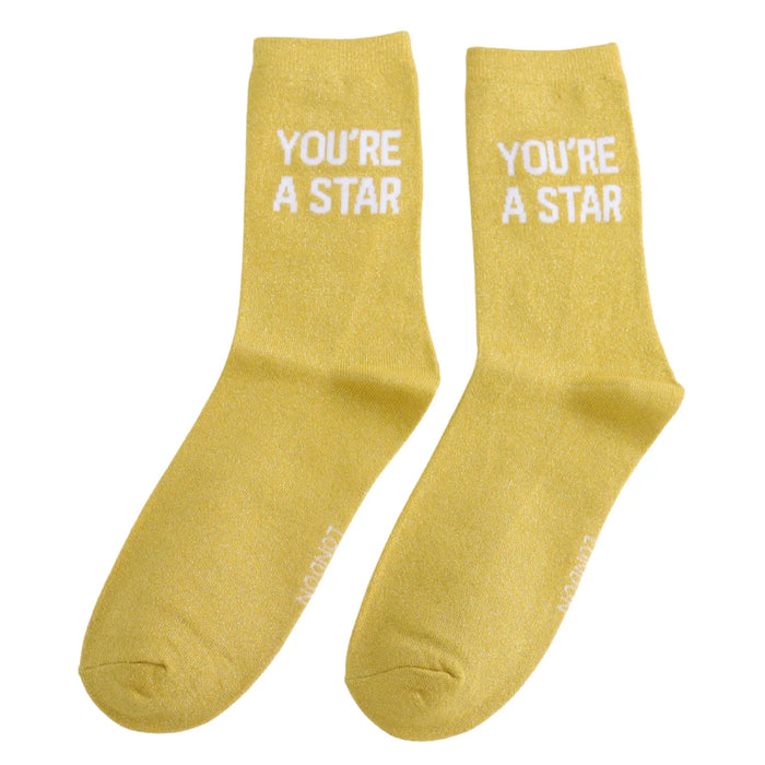 Glitter Statement Women's Cotton Socks