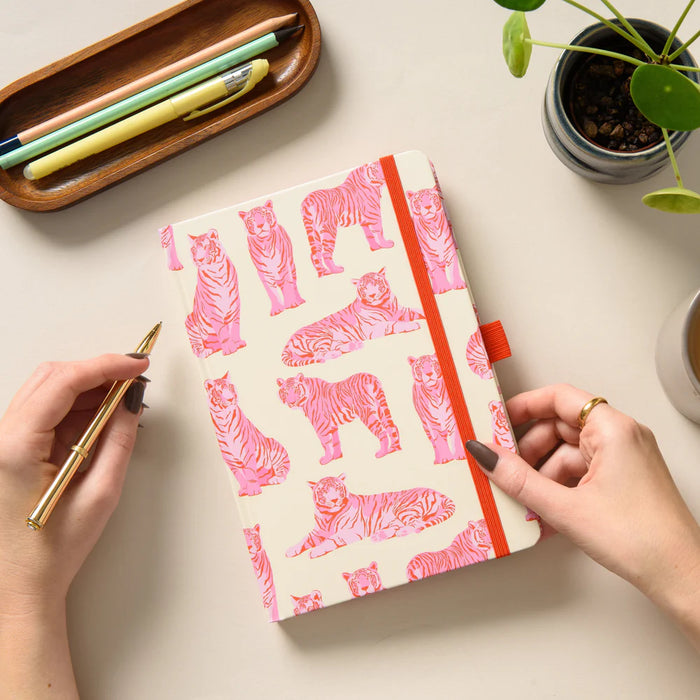 Pink Tigers A5 Hardback Notebook
