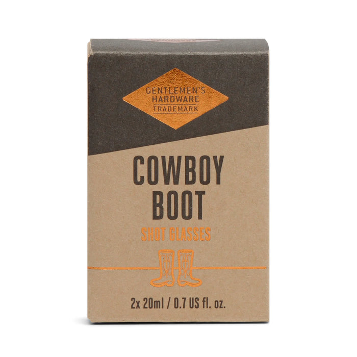 Glass Cowboy Boot Shot Glasses