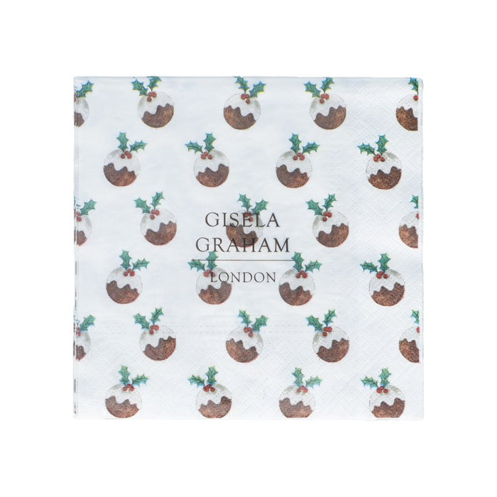 Christmas Pudding Napkins - Pack of 20