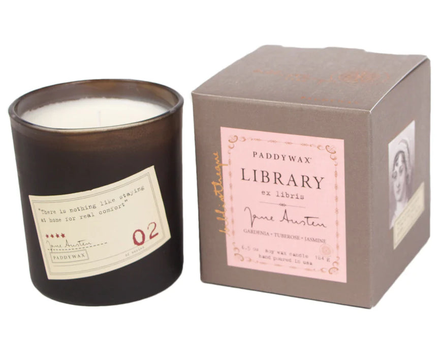 Jane Austen Library Candle - Gardenia, Tuberose, Jasmine
