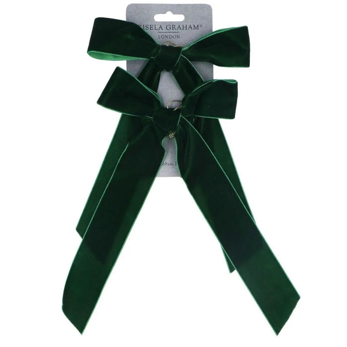 Velvet Bows Pack of 2 Decorations