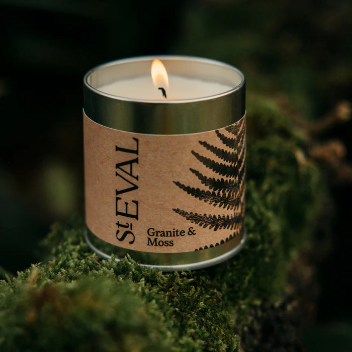 Granite & Moss, Tin Scented Candle