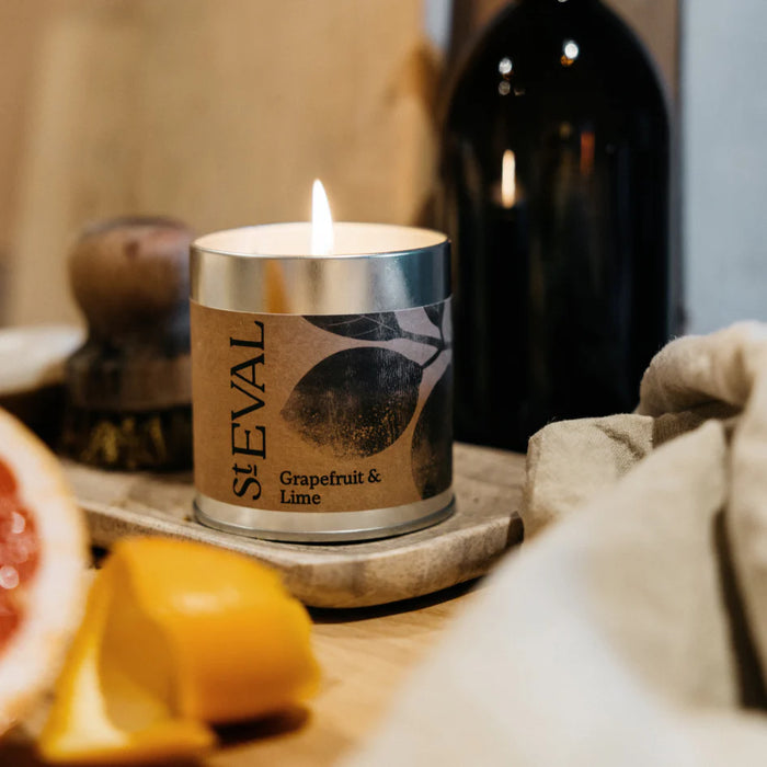 Grapefruit & Lime, Scented Tin Candle