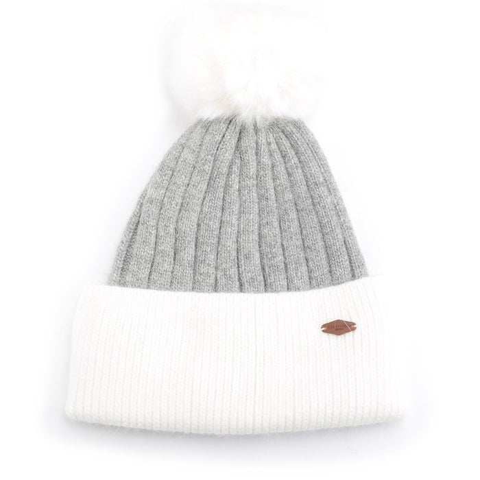 Two Tone Bobble Hat