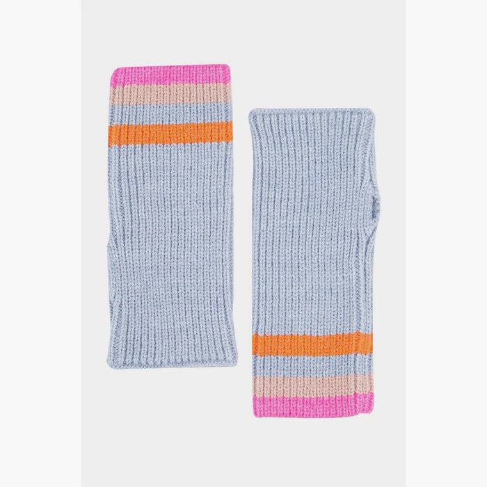 Rainbow Stripe Wrist Warmers