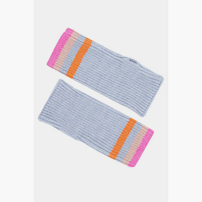 Rainbow Stripe Wrist Warmers