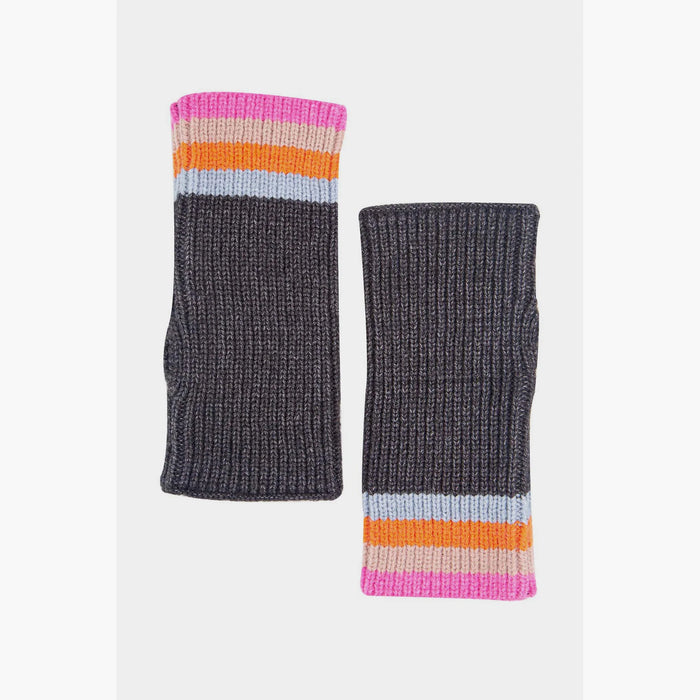 Rainbow Stripe Wrist Warmers