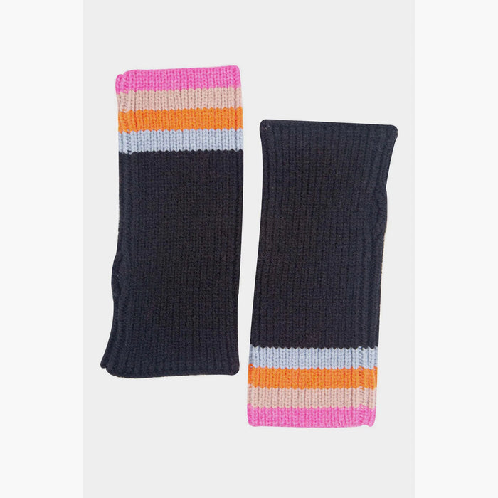 Rainbow Stripe Wrist Warmers