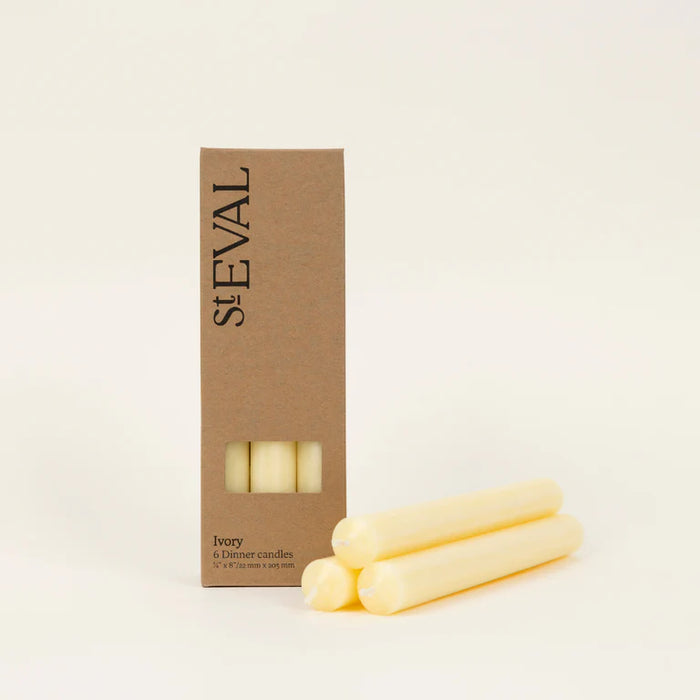 Ivory 8" Dinner Candles Gift Pack
