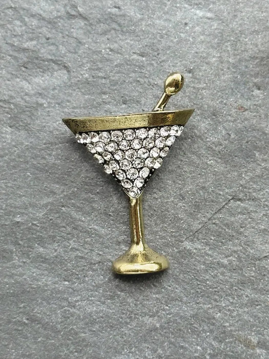 Martini Crystal Brooch