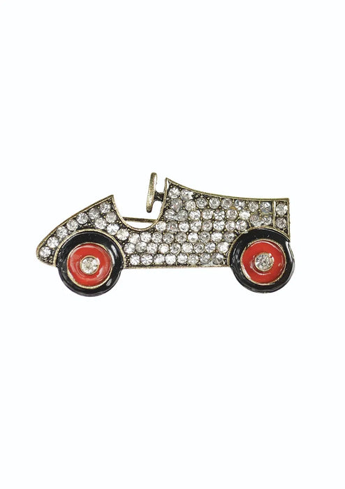 Vintage Racing Car Brooch