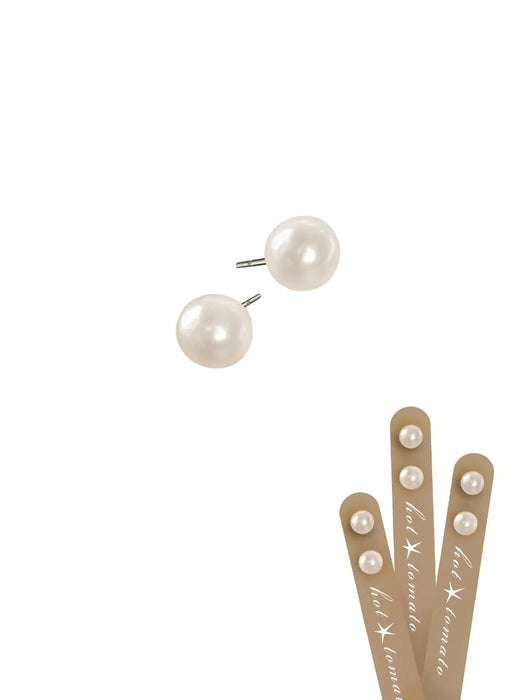 Faux Pearl Studs