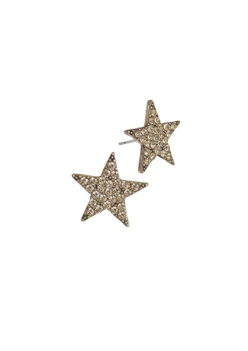 Crystal Star Stud Earrings