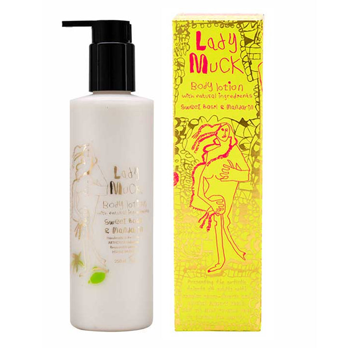 Lady Muck Body Lotion with Sweet Basil and Mandarin