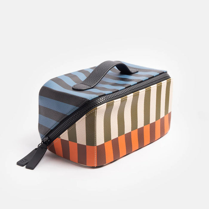 Retro Stripe Mens Travel Wash Bag