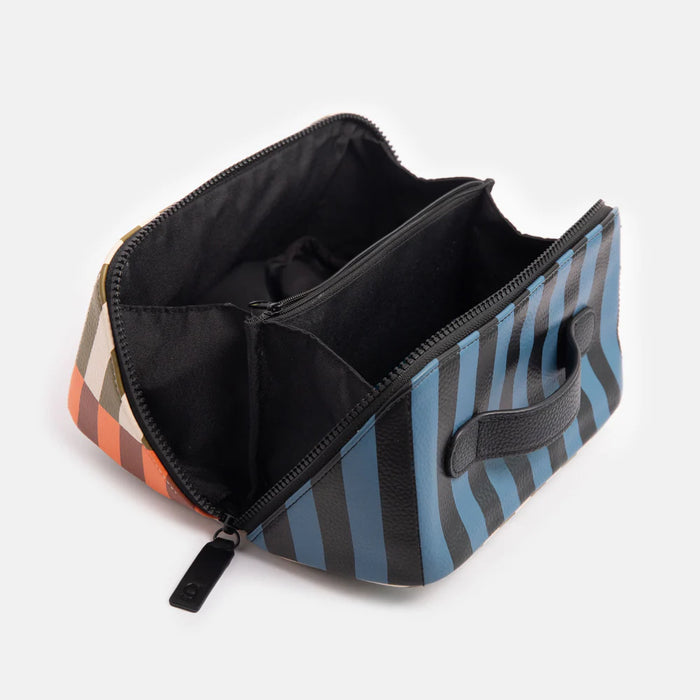 Retro Stripe Mens Travel Wash Bag