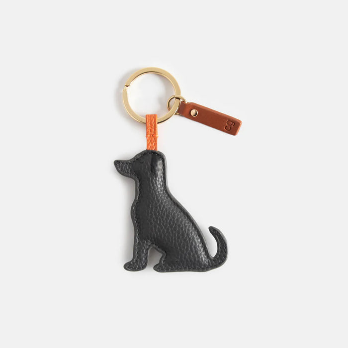 Charcoal Grey Labrador Keyring