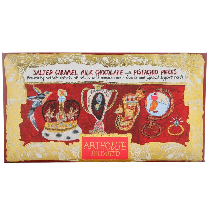 Arthouse Unlimited Milk Chocolate with Salted Caramel & Pistachio Pieces
