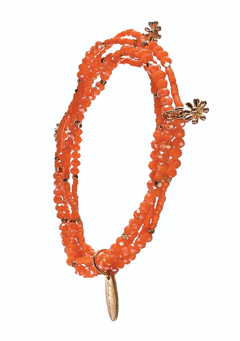 Multi Strand Bright Beaded Bracelets