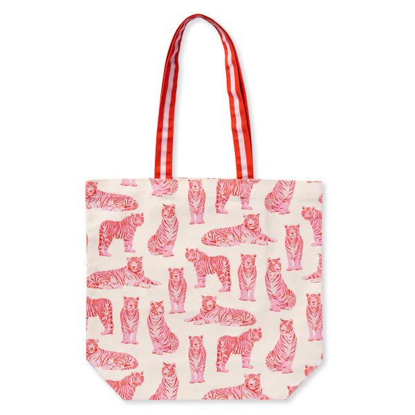 Pink Tigers Recycled Tote Bag