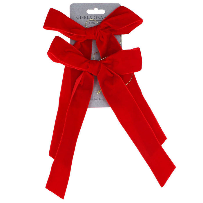 Velvet Bow Decorations