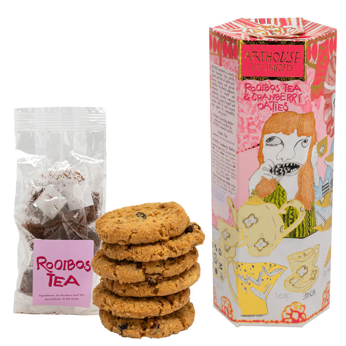 Arthouse Unlimited Tea & Biscuits - Cranberry Oaties and Rooibos Tea