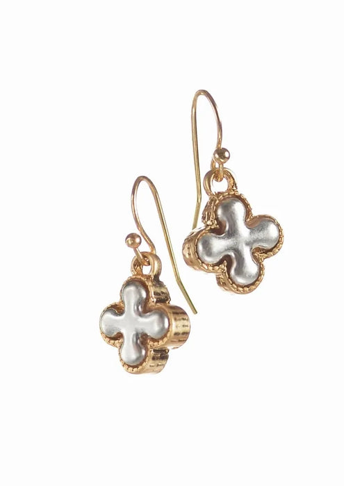 Byzantine Cross Drop Earrings