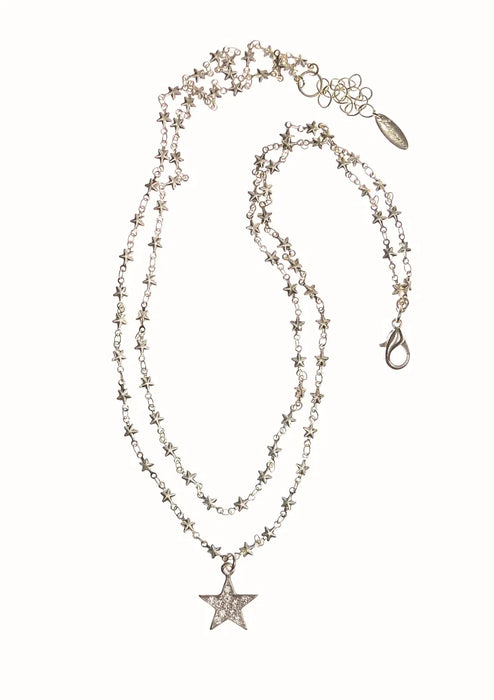 Double Star Chain Necklace