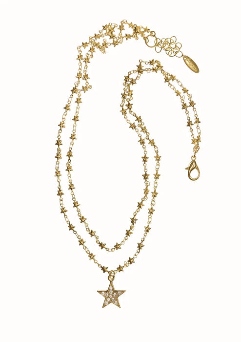 Double Star Chain Necklace