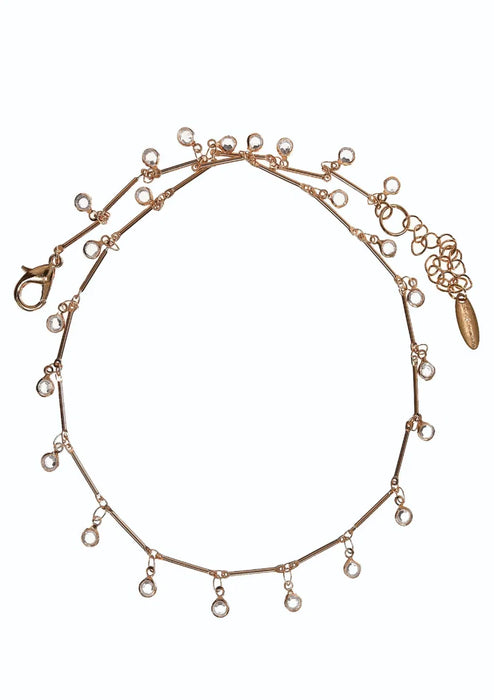 Delicate Crystal Droplet Necklace