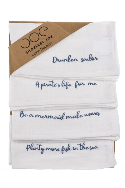 Four Seaside Napkins