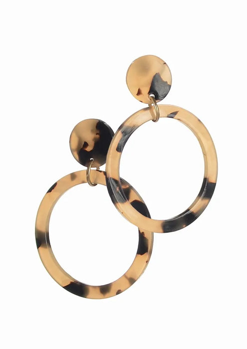 Front Facing Double Hoop Earrings