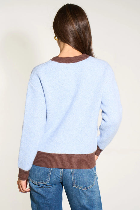 Apres Ski Jumper in Blue & Brown