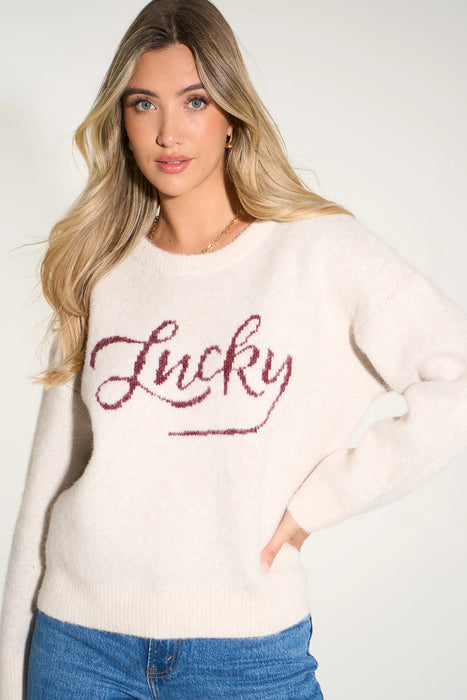 Lucky Jumper in Cream