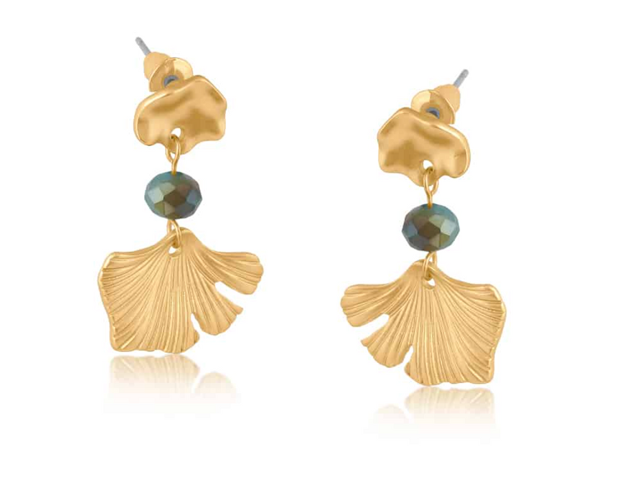 Gynko Leaf Dangle Earrings