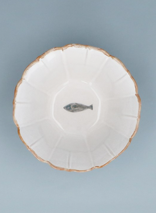 Fluted Bowl - Fish