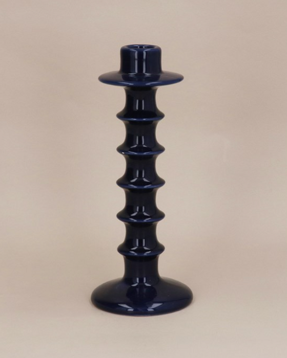 Candlestick - Navy Hooped