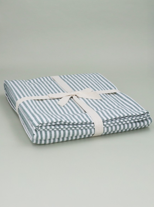 Tablecloth - Green Mix Stripe