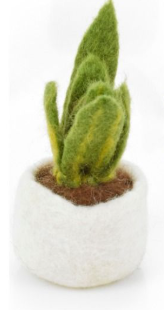 Handmade Felt Miniature Plant Decorations