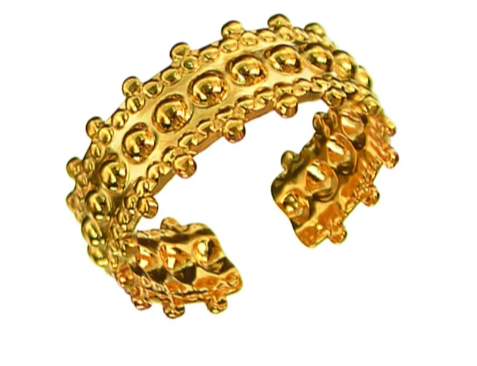 Adjustable Gold Band Rings