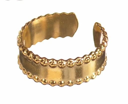 Adjustable Gold Band Rings