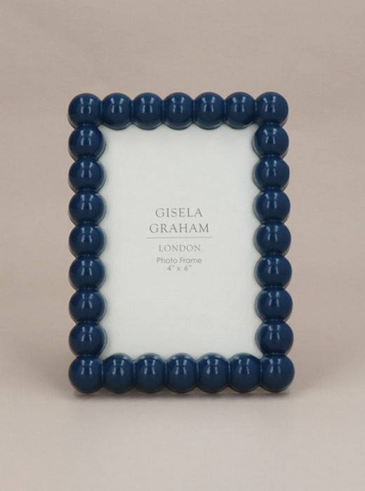 Navy Gloss Bobble Picture Frames