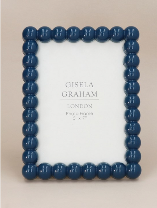 Navy Gloss Bobble Picture Frames