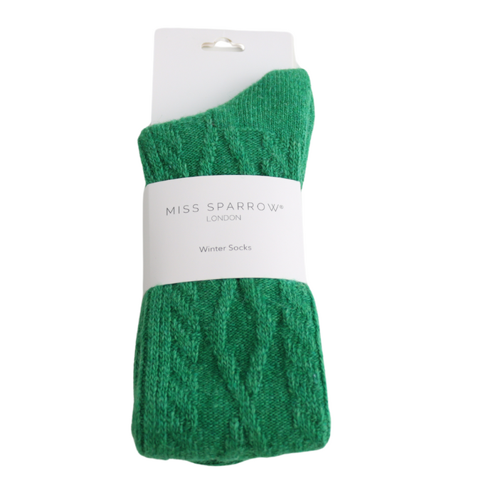 Women's Winter Cable Socks