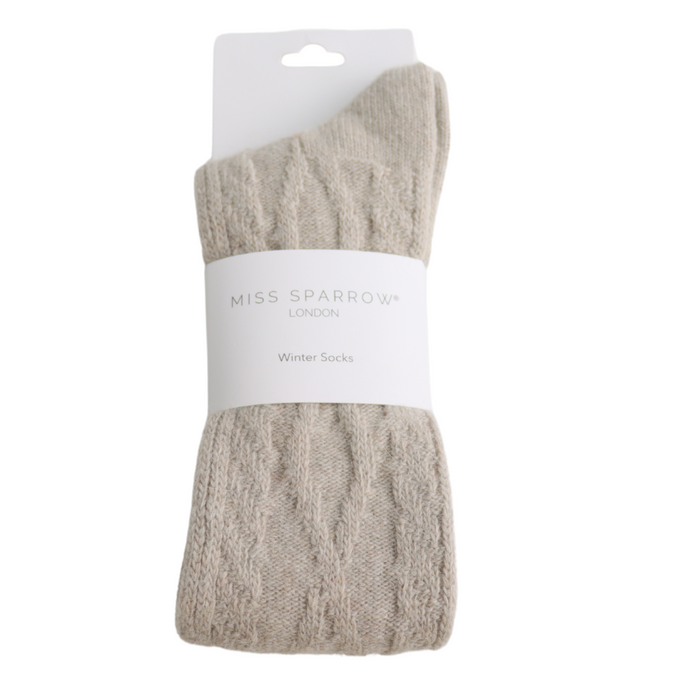 Women's Winter Cable Socks