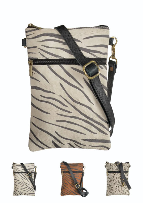 Animal Print Goat Skin Shoulder Bag