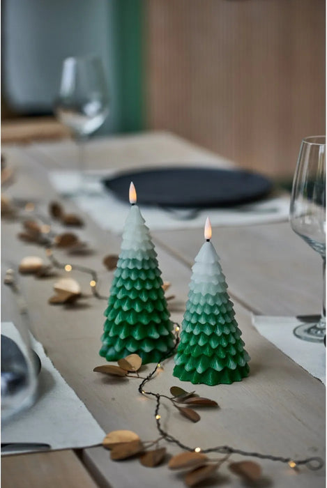 Winter Tree LED Candles - Set of 2