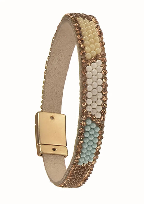 Beaded Crystal Magnetic Bracelets